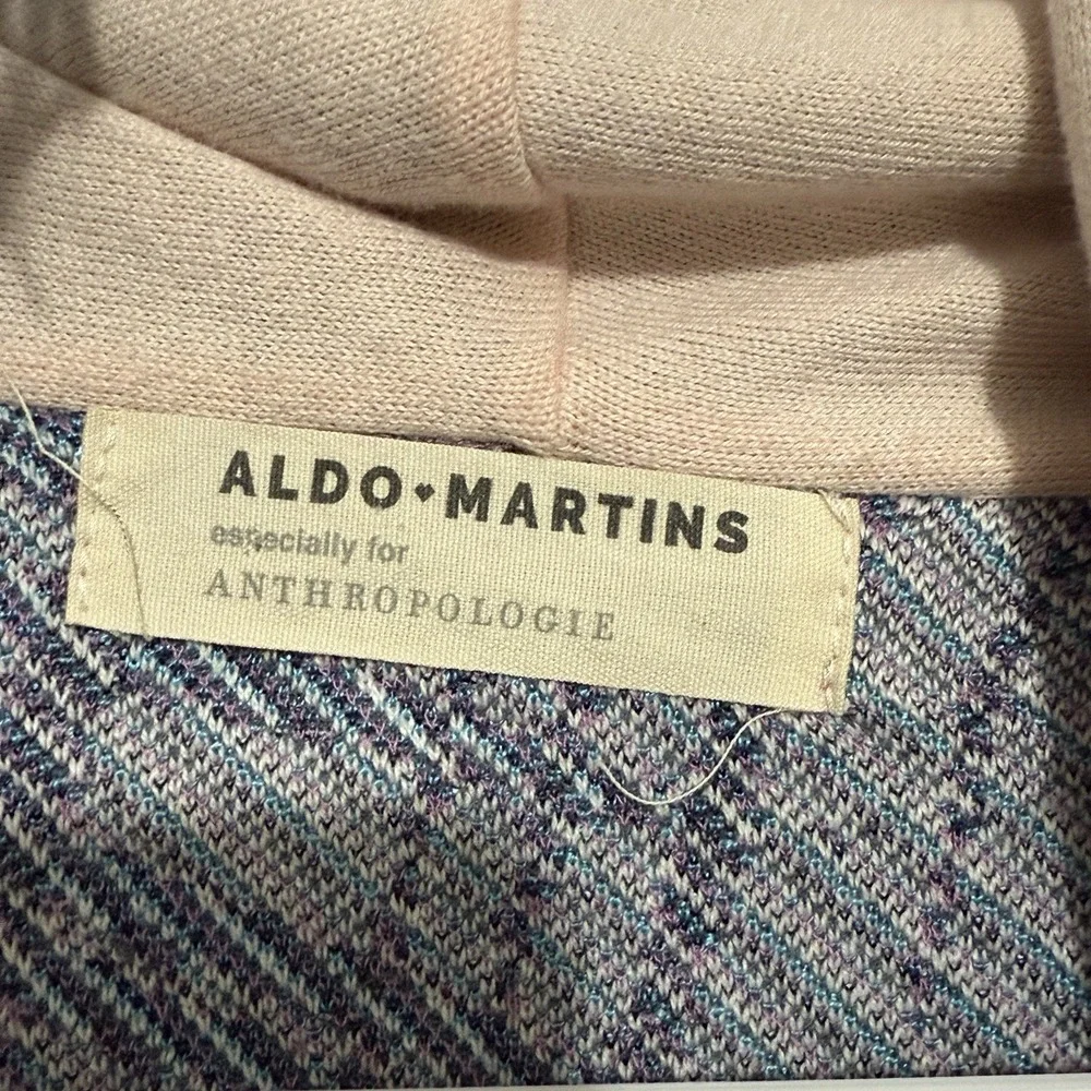 Anthropologie Aldo Martins Tropical Boho Fringed Cardigan with Pockets No Belt - Picture 5 of 10